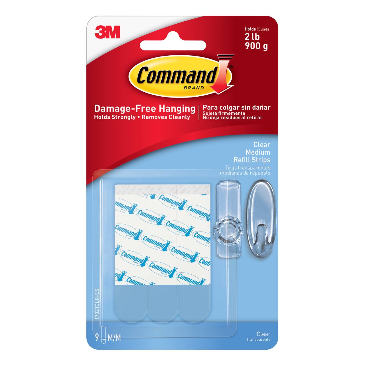 3M Command&#x2122; Refill Strips, Clear